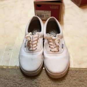 White mens Vans size 11